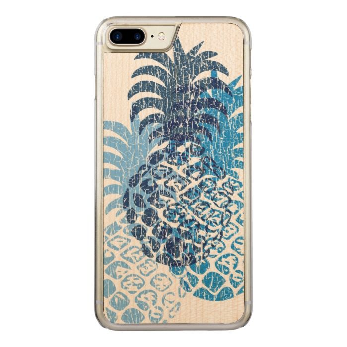 Momona Pineapple Distressed Hawaiian Tropical Carved iPhone 7 Plus Case
