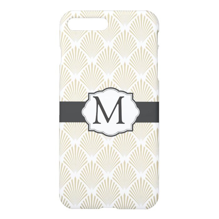 Monogram Seashell Pattern Savvy iPhone 7 Plus Case