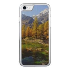 Mountain Lake Woods Scene Carved iPhone 7 Case