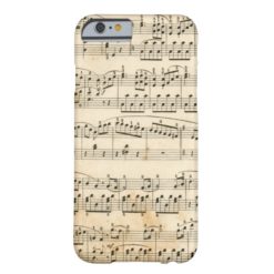 Music sheet barely there iPhone 6 case