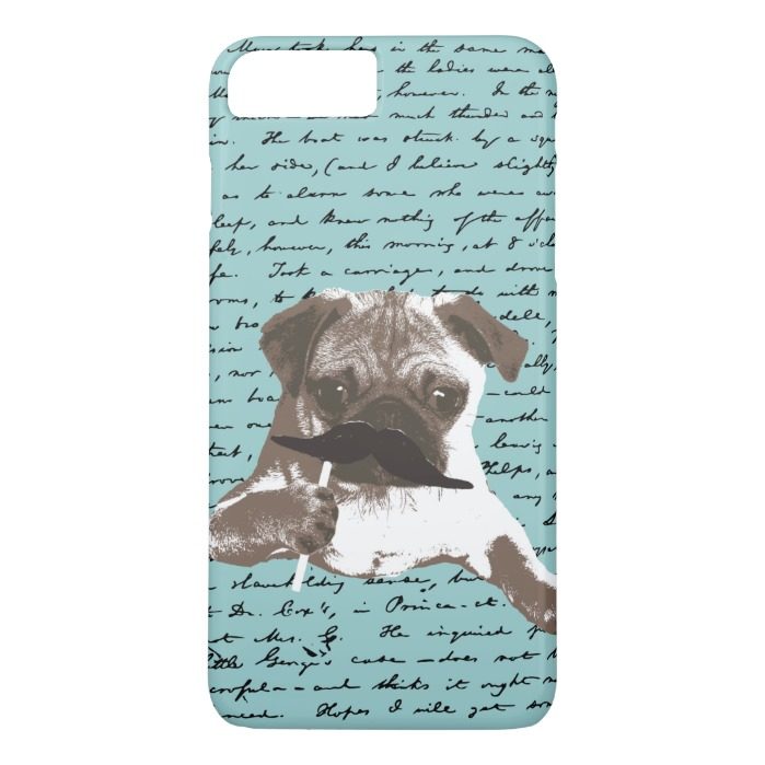 Mustache Pug Hipster iPhone 7 Plus case