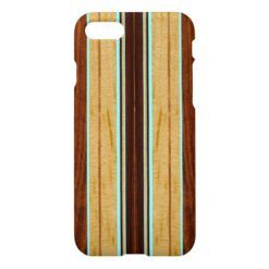 Nalu Hou Faux Koa Wood Surfboard iPhone 7 Case