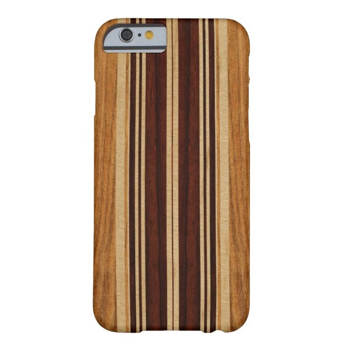 Nalu Lua Faux Koa Wood Surfboard Barely There iPhone 6 Case