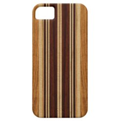 Nalu Lua Faux Koa Wood Surfboard iPhone 5 Cases