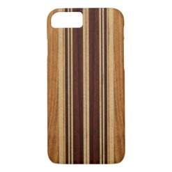Nalu Lua Faux Koa Wood Surfboard iPhone 7 Case