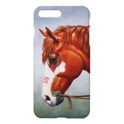 Native American Chestnut Pinto War Horse iPhone 7 Plus Case