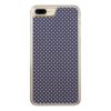 Navy Blue and White Polka Dots Pattern Carved iPhone 7 Plus Case