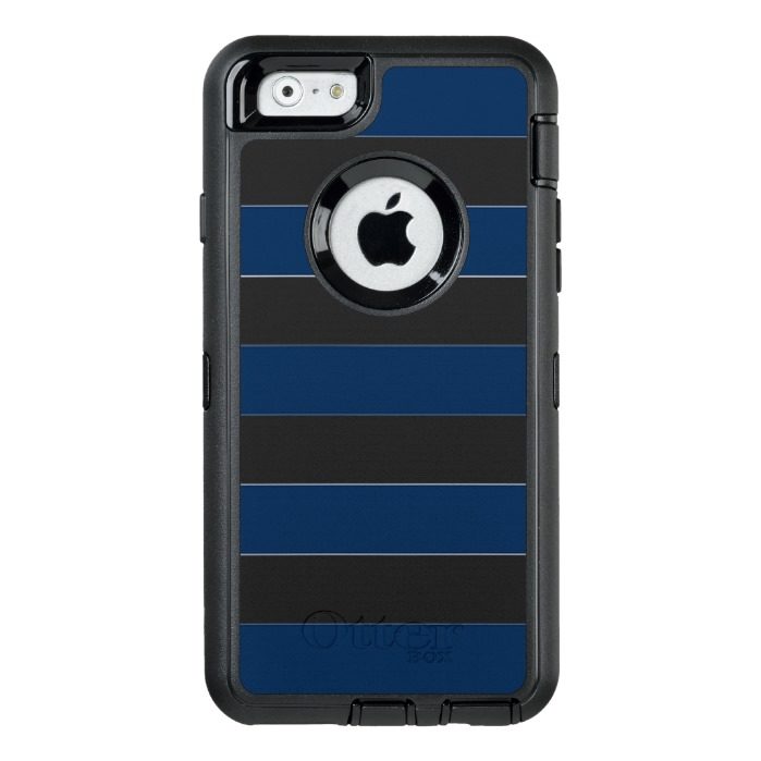 Navy Stripe OtterBox Defender iPhone Case
