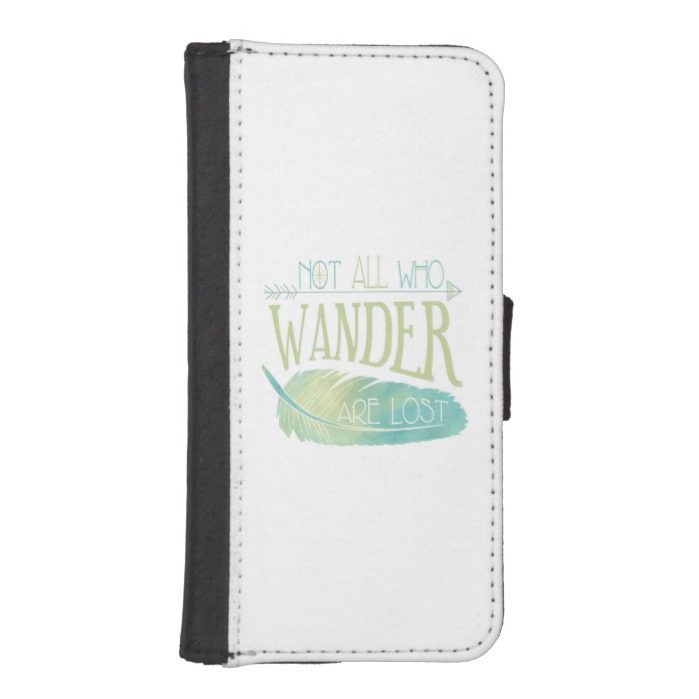 Not All Who Wander Are Lost iPhone SE/5/5s Wallet