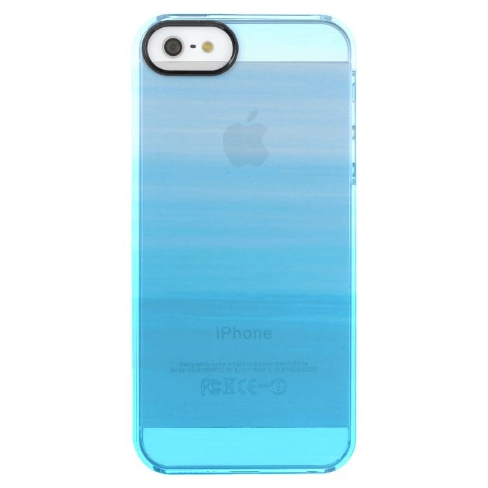 Ocean waves with soft shades of blue clear iPhone SE/5/5s case