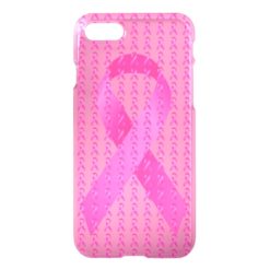 October Breast Cancer Awareness Month Pink Ribbon iPhone 7 Case