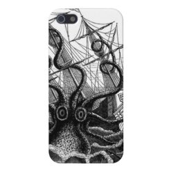 Octopus Eating A Pirate Ship iPhone 5 Case/Cover iPhone SE/5/5s Cover
