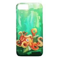 Octopus Reading iPhone 7 case