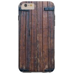 Old Brown Wood Doors With Black Iron Supports Tough iPhone 6 Plus Case