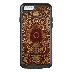 Old Leather Gilded Book Cover Monogram OtterBox iPhone 6/6s Case