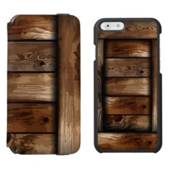 Old Ruin Wreck Wooden Box iPhone 6/6s Wallet Case