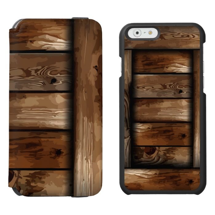 Old Ruin Wreck Wooden Box iPhone 6/6s Wallet Case
