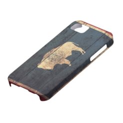 Old Wooden Wyoming Flag iPhone SE/5/5s Case