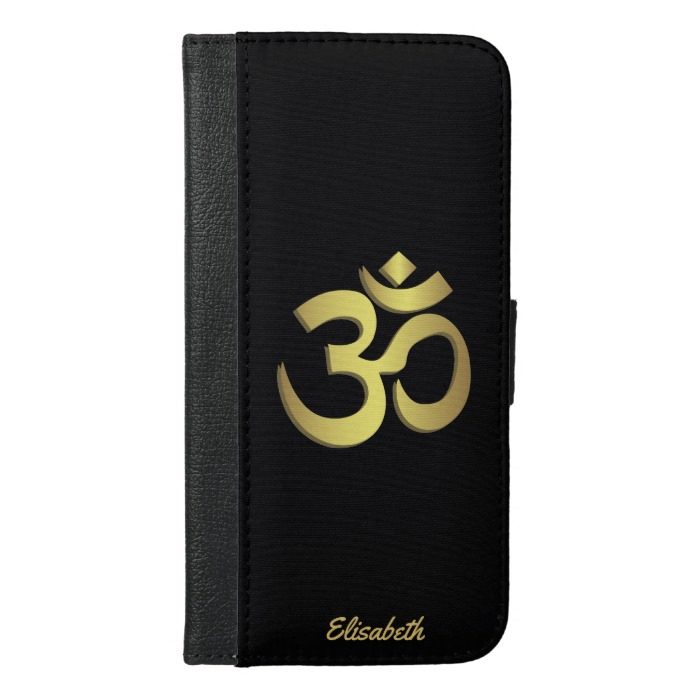 Om ( Aum ) Namaste yoga symbol iPhone 6/6s Plus Wallet Case