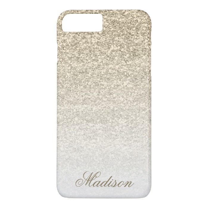 Ombre Gold Glitter iPhone 7+ Case
