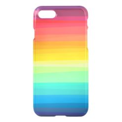 Ombre Rainbow Clear iPhone Case