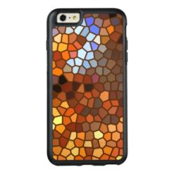 Orange Brown Mosaic OtterBox iPhone 6 Plus Case