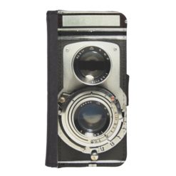 Original vintage camera iPhone SE/5/5s wallet