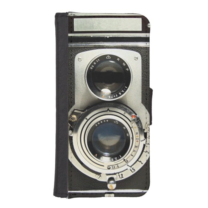 Original vintage camera iPhone SE/5/5s wallet
