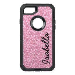 PINK GLITTER PRINTED OtterBox DEFENDER iPhone 7 CASE