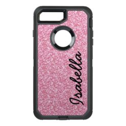 PINK GLITTER PRINTED OtterBox DEFENDER iPhone 7 PLUS CASE