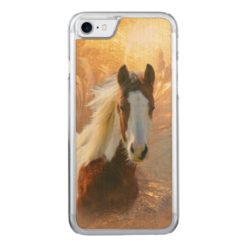 Paint Horse Wood Carved iPhone 7 Case