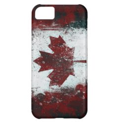 Painted Canadian Flag iPhone 5C Case