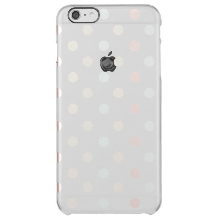 Pale Polka Dot Clear iPhone 6 Plus Case