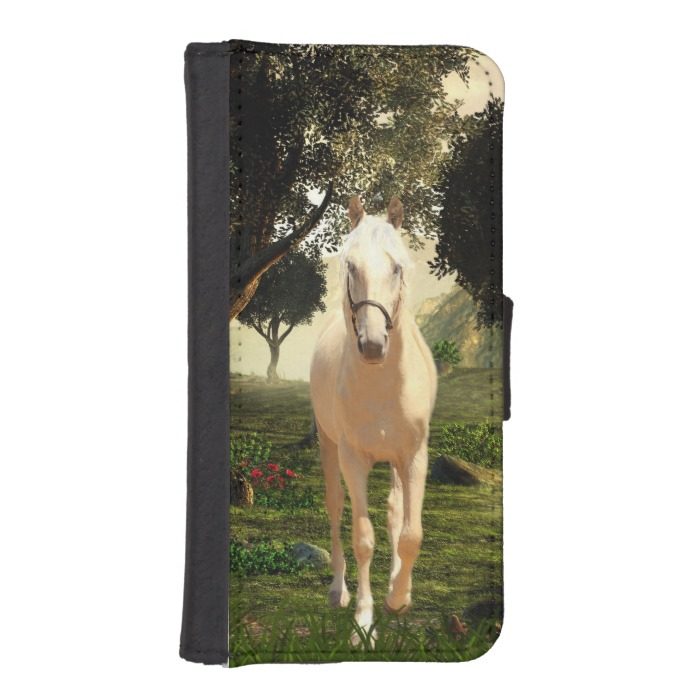 Palomino horse wallet phone case for iPhone SE/5/5s