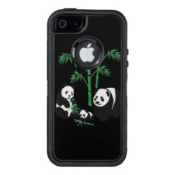 Panda Bear Family OtterBox Defender iPhone Case
