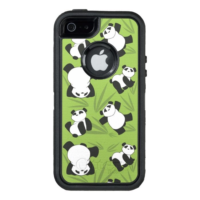 Panda Pattern OtterBox Defender iPhone Case