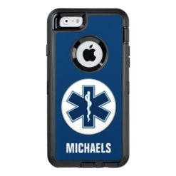 Paramedic EMT EMS with Name OtterBox Defender iPhone Case