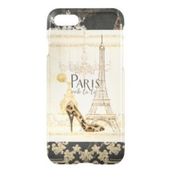 Paris ooh la Fashion Eiffel Tower Chandelier iPhone 7 Case