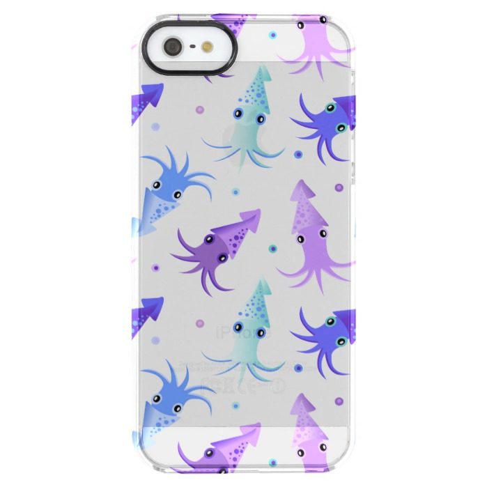 Party Squid Pattern Clear iPhone SE/5/5s Case