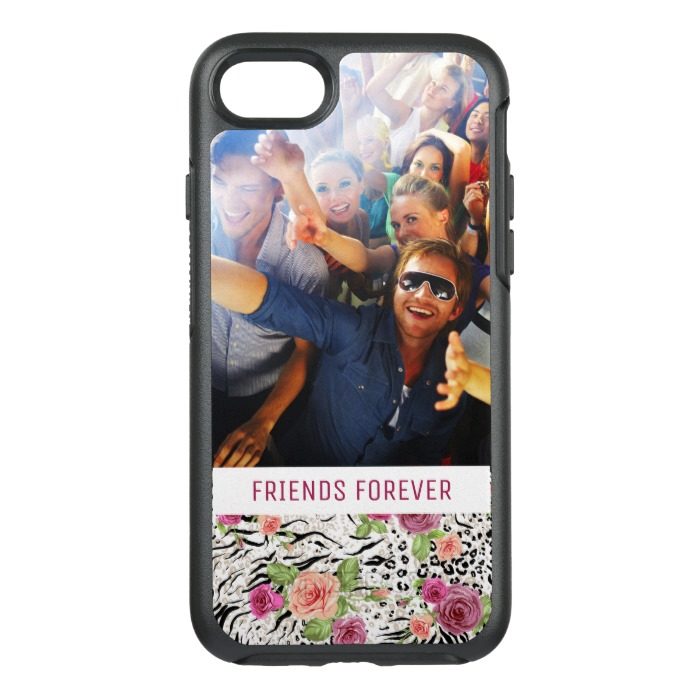 Pattern With Animal Prints | Add Your Photo & Text OtterBox Symmetry iPhone 7 Case