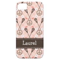 Peace Love Lacrossse iPhone SE/5/5s Case