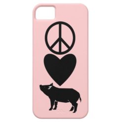 Peace Love Pigs iPhone 5 barely there Case