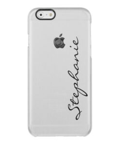 Personalize: Minimalist Cursive Name or Monogram Clear iPhone 6/6S Case