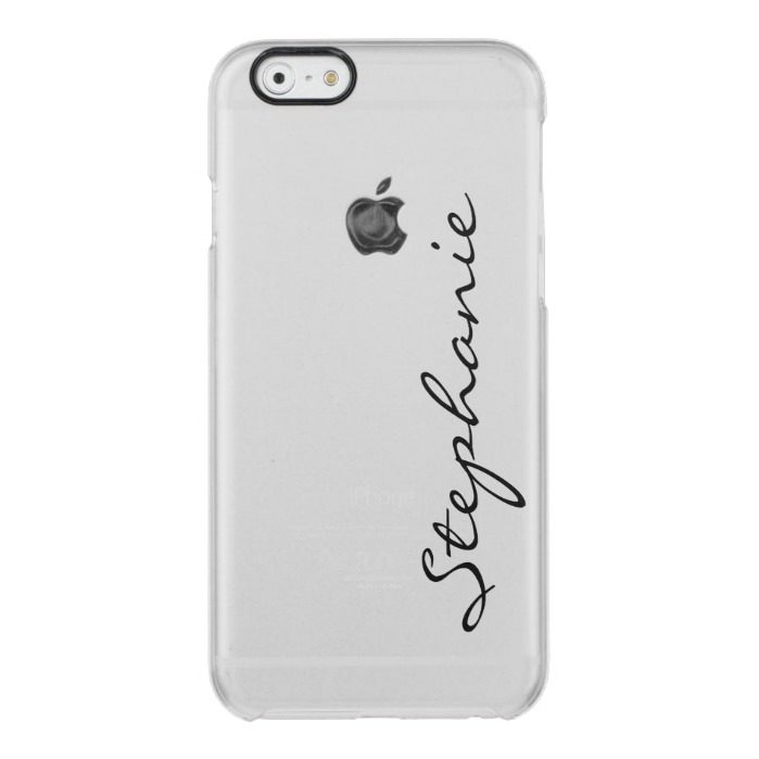 Personalize: Minimalist Cursive Name or Monogram Clear iPhone 6/6S Case