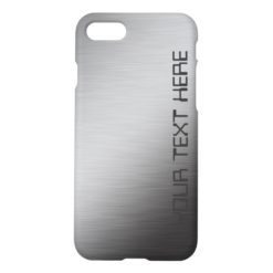 Personalized Brushed Metal iPhone 7 Case