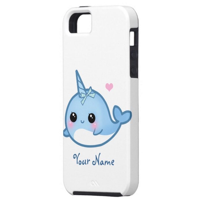 Personalized Cute baby narwhal iPhone SE/5/5s Case