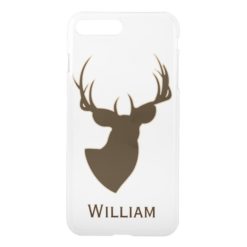 Personalized Hunting Wildlife Animal Buck Antlers iPhone 7 Plus Case