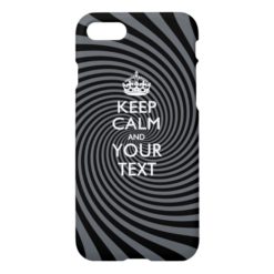Personalized KEEP CALM AND Your Text iPhone 7 Case
