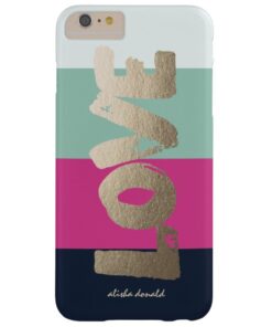 Personalized | Luxe Stripes Barely There iPhone 6 Plus Case