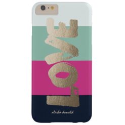 Personalized | Luxe Stripes Barely There iPhone 6 Plus Case